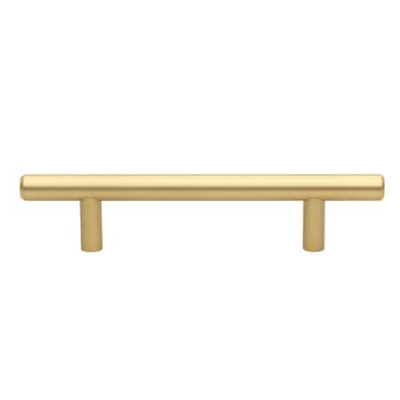 Gliderite Hardware 3-3/4 in. Center to Center Satin Gold Solid Steel Bar Pull - 5001-96-SG 5001-96-SG-1